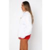 White Fox Cherry Oversized Hoodie side