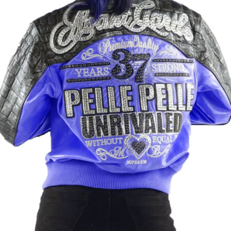 Women Pelle Pelle Avant Garde Blue 37 Years Strong Jacket 1 63151