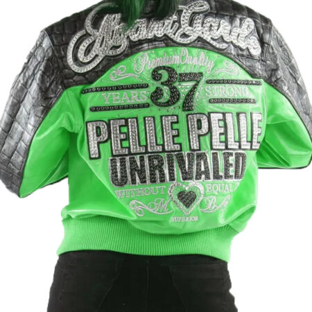 Women Pelle Pelle Avant Garde Green 37 Years Strong Jacket 1 92342