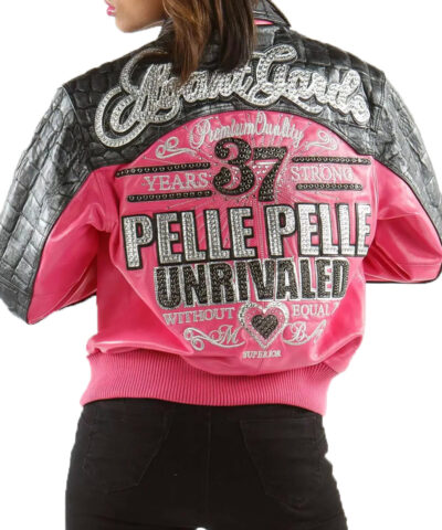 Women Pelle Pelle Avant Garde Pink 37 Years Strong Jacket 1  95979