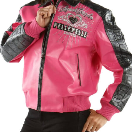 Women Pelle Pelle Avant Garde Pink 37 Years Strong Jacket 14892