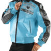 Women Pelle Pelle Avant Garde Turquoise 37 Years Strong Jacket  69323