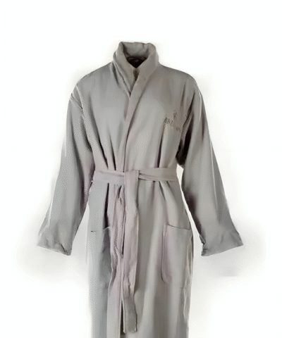Womens Laura Linney Screen Worn Grey Bath Robe 1