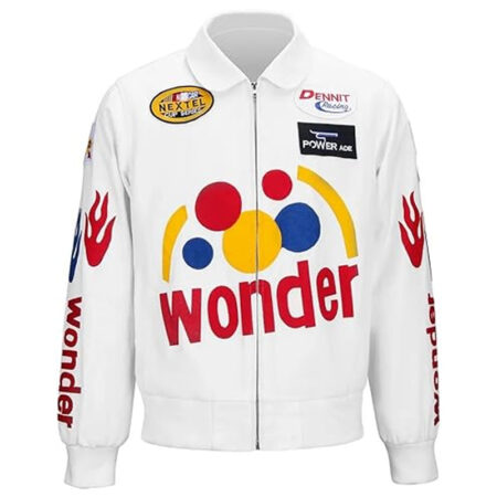 Wonder Bread White Bomber Jacket front