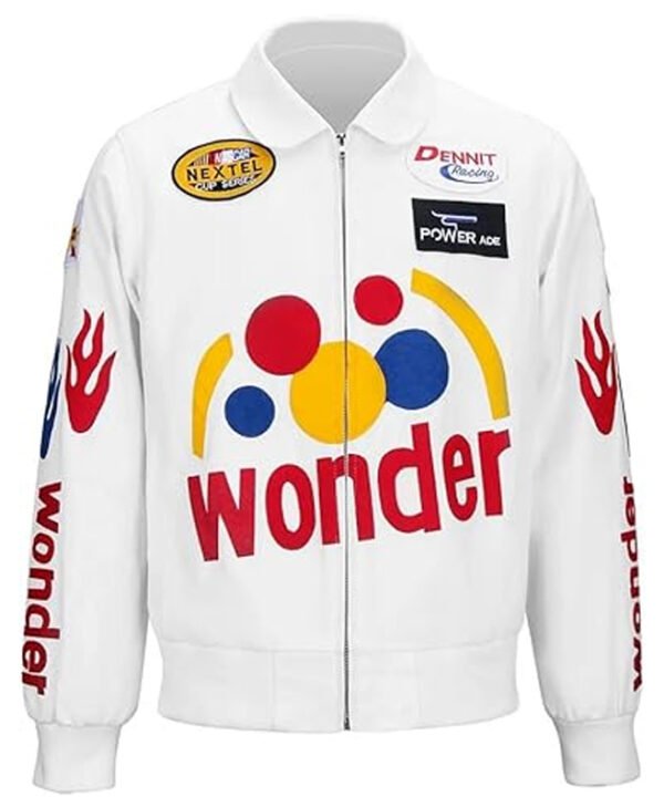 Wonder Bread White Bomber Jacket front