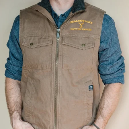 Yellowstone Dutton Ranch Brown Vest