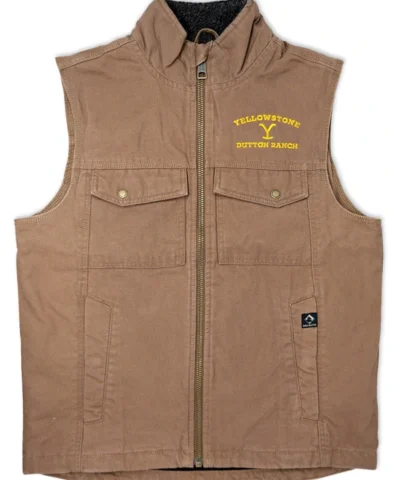 Yellowstone Dutton Ranch Vest Brown