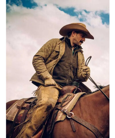Yellowstone Josh Lucas Brown Quilted Jacket side
