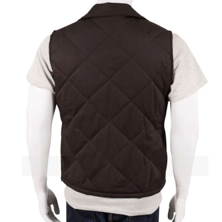 Yellowstone Kevin Costner Brown Vest back