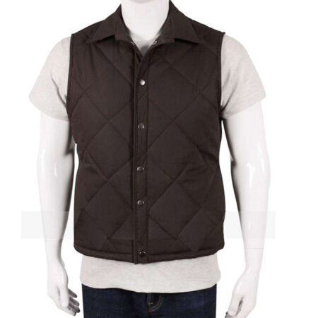 Yellowstone Kevin Costner Brown Vest front1