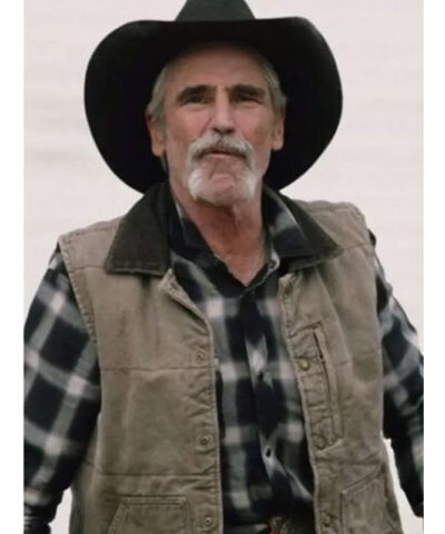 Yellowstone Lloyd Pierce Brown Cotton Vest front