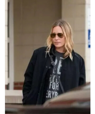 Yellowstone Piper Perabo Black Coat front