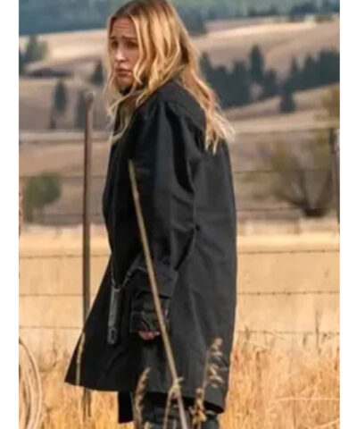 Yellowstone Piper Perabo Black Coat side