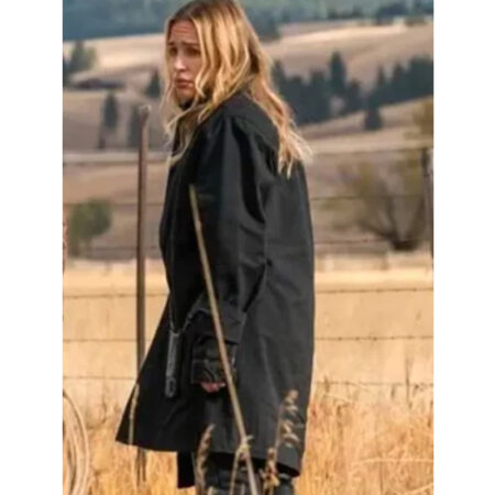 Yellowstone Piper Perabo Black Coat side