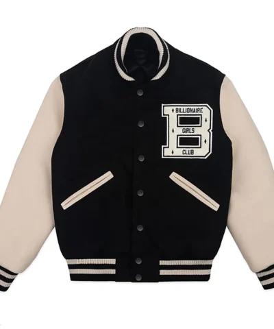billionaire girls club varsity jacket