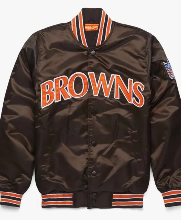cleveland browns 90s satin jacket 1