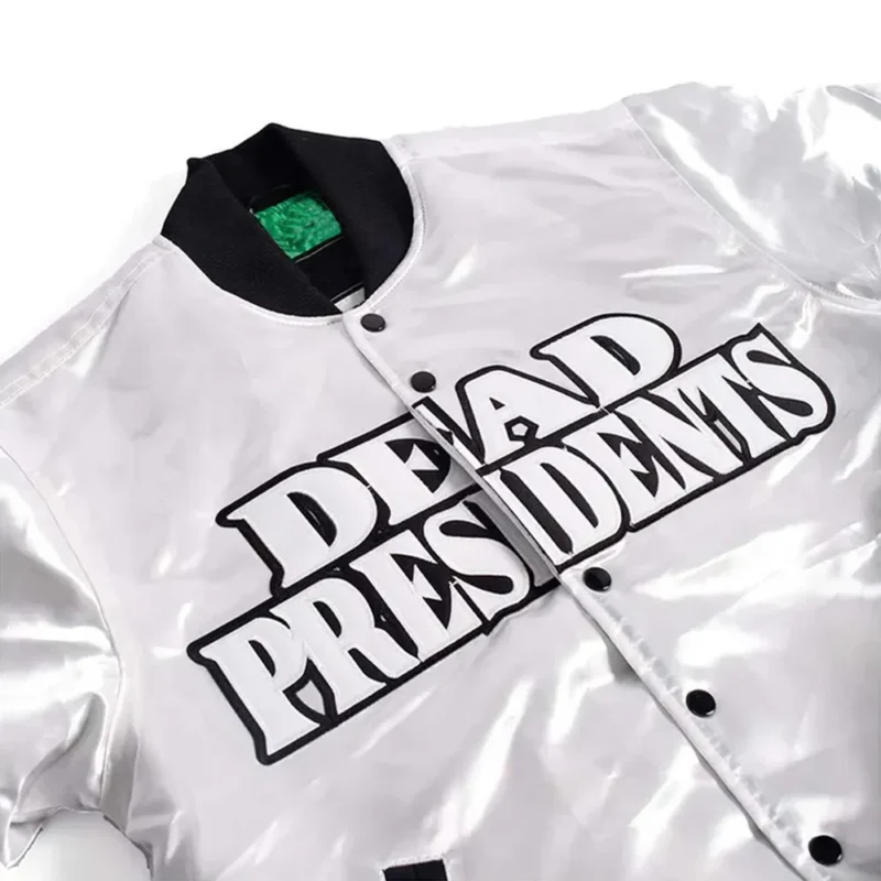 dead president white satin jacket
