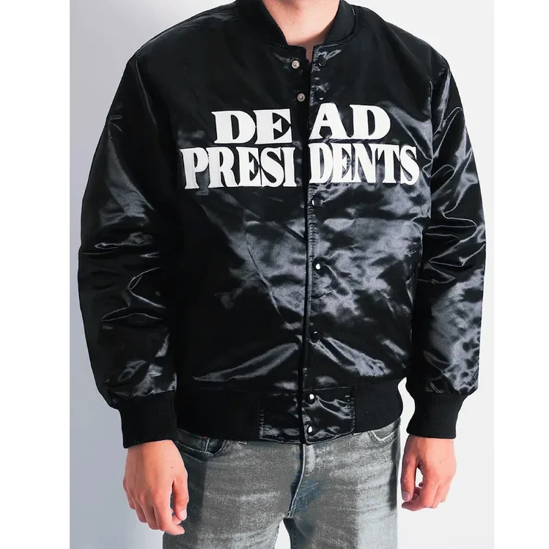 headgear classics dead presidents black bomber jacket