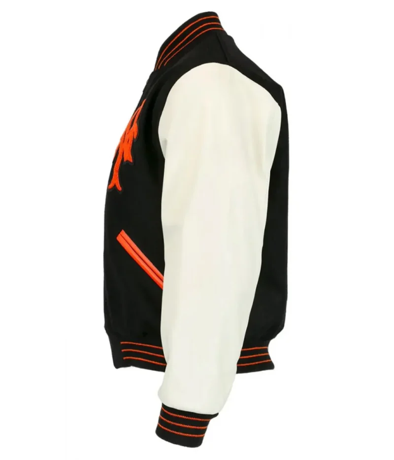 new york giants 1951 black and white jacket scaled sidepose