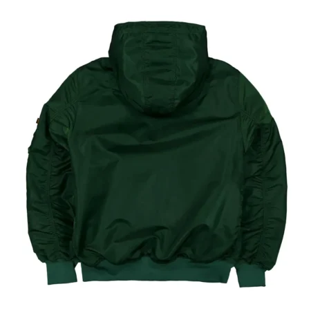 new york jets historic l 2b hooded bomber jacket