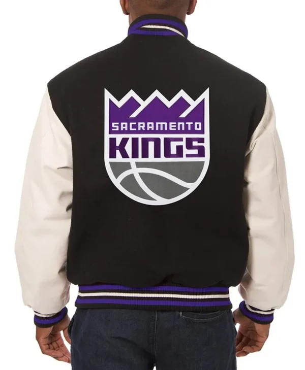 sacramento kings domestic two tone varsity jacket