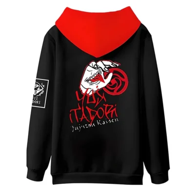 yuji itadori jujutsu kaisen black hoodie