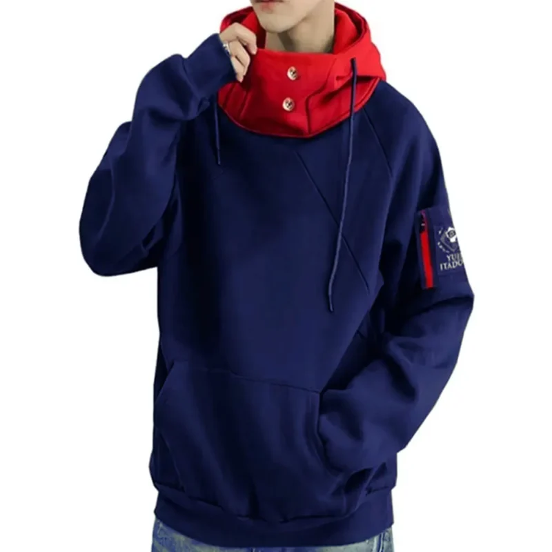yuji itadori jujutsu kaisen blue hoodie