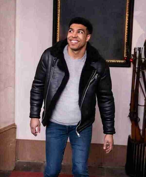 12 Dates of Christmas Chad Savage Leather Jacket