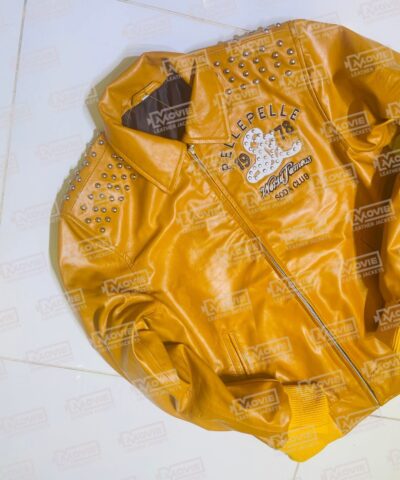 1978 Soda Club Yellow Pelle Pelle Jacket scaled 1