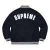 2 Supreme New Era MLB Black Varsity Jacket