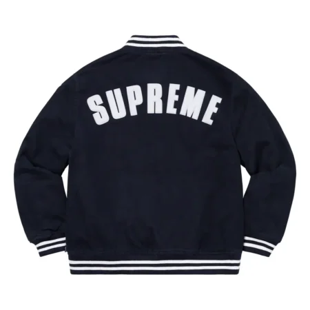2 Supreme New Era MLB Black Varsity Jacket
