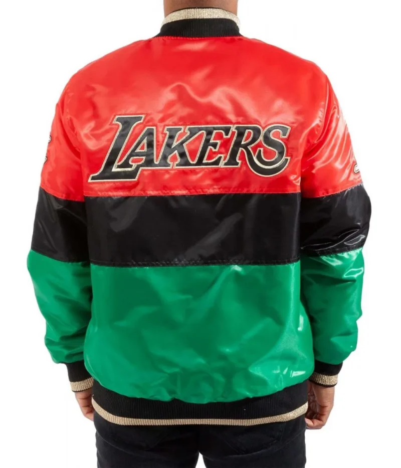75th Anniversary LA Lakers Satin Color Block Jackets