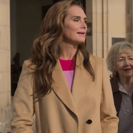 A Castle For Christmas 2021 Brooke Shields Brown Coat