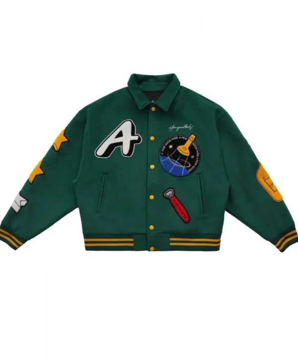 A Few Good Kids Classic Green Letterman Jacket