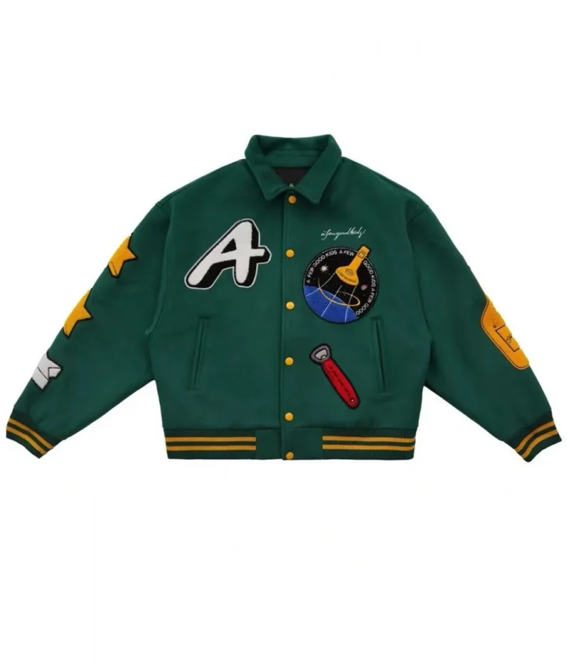 A Few Good Kids Classic Green Letterman Jacket