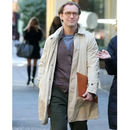 A Rainy Day in New York Jude Law Cotton Coat