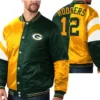 Aaron Rodgers 12 Green Bay Packers NFL Jacket