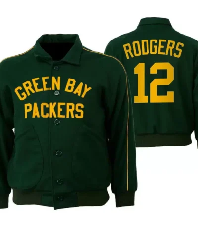 Aaron Rodgers Green Bay Packers NFL Varsity Jacket