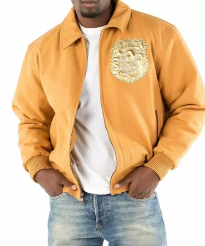 All Or Nothing Yellow Pelle Pelle Jacket