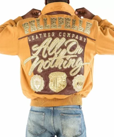 All Or Nothing Yellow Pelle Pelle Wool Jacket