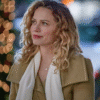 An Unexpected Christmas Bethany Joy Lenz Light Camel Coat 1