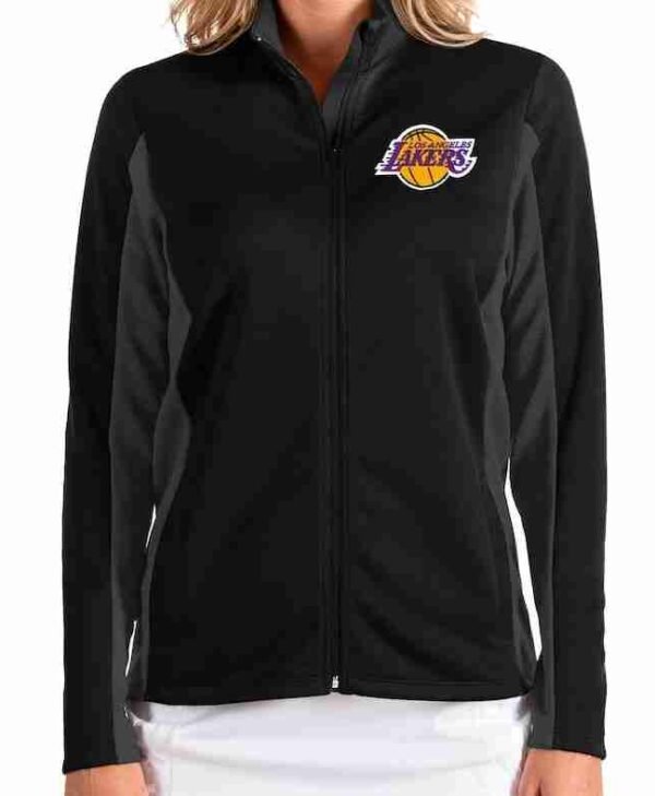 Antigua Los Angeles Lakers Womens BlackCharcoal Jacket
