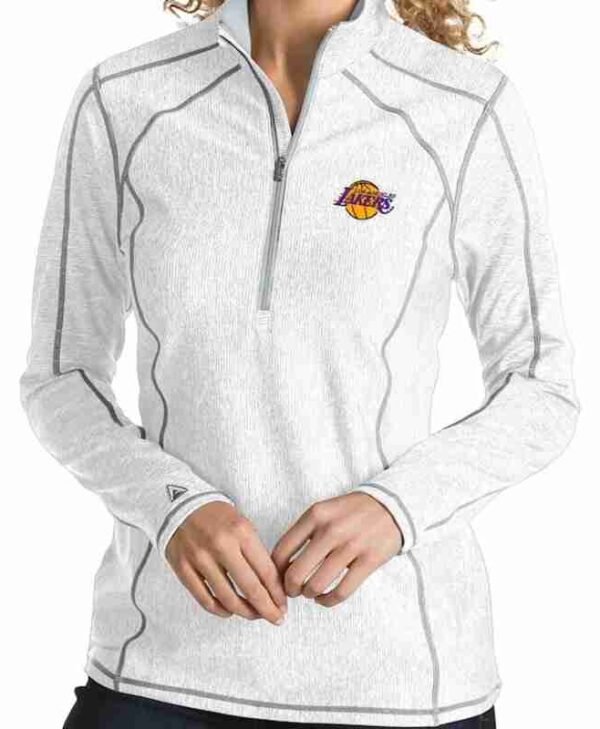Antigua Los Angeles Lakers Womens White Pullover Jacket