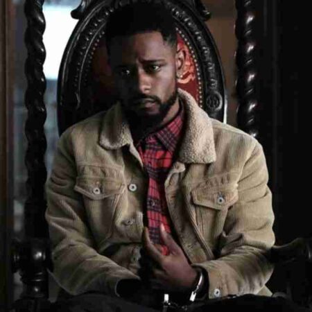 Atlanta Darius Fur Collar Brown Jacket