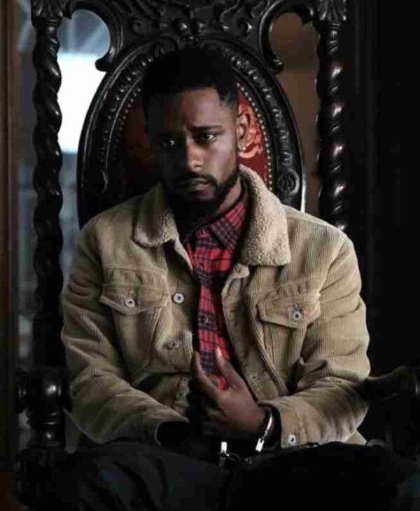Atlanta Darius Fur Collar Brown Jacket