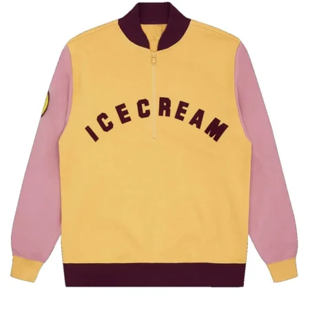 BBC Half Zip Yellow and Pink Jacket