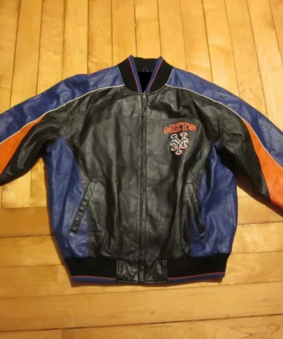 Baseball MLB New York Mets Leather Jacket