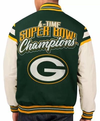 Bay Packers Home Team Varsity Jacket