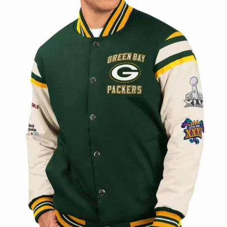 Bay Packers Home Team Varsity Jackets
