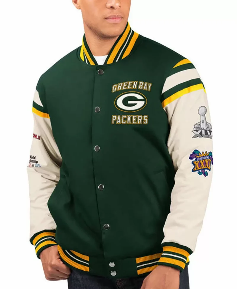Bay Packers Home Team Varsity Jackets